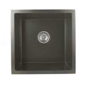 Aqu Dark Grey Handmade Single Bowl Kitchen Sink 440*440*205